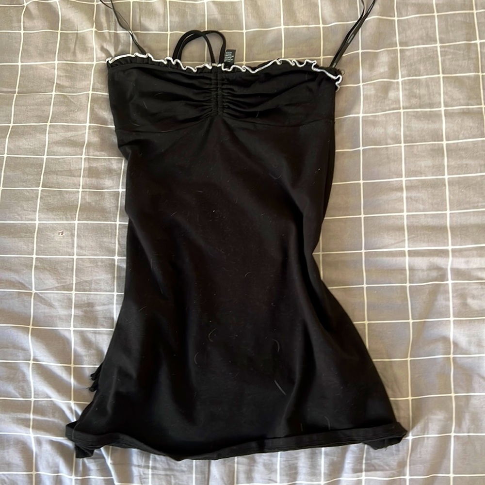 Black mini dress